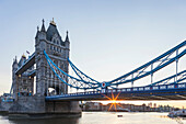 England, London, Tower Bridge at Sunrise