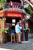 Cafe Bellagio Lake Como Italy Lombardy IT EU Europe.