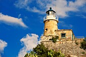 Light House on the top of The old citadel  aa F  Corfu City, Greek Ionian Islands