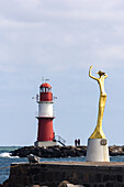 seafront sculpture Warnemunde Rostock Germany.