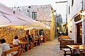 Restaurant, Rab Town on Rab Island, Croatia