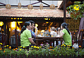 Western style sidewalk restaurants and cafe's are all over Ho Chi Minh City ( Thành ph? H? Chí Minh ). Formerly named Saigon, it is the largest city in Vietnam with a population reaching 10 million. Ho Chi Minh City is a contrast of French colonial, tradi
