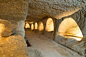 catacombes at Tripiti at Milos in Greece