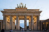 Brandenburg Gate (Brandenburger Tor), Berlin Germany - Former city gate, rebuilt in the late 18th century.