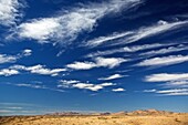 Clouded sky over the Naukluft Mountains, Namibia