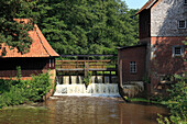 Water mill, mans mill, mill, Nordradde, Meppen, Emsland, Lower Saxony, Germany, Europe