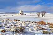 Castle, Cairngorms, Corgarff, Corgarff Castle, fortress, sky, national park, park, castle, snow, Scotland, Great Britain, sun, winter, sky, icy, cold, sunny, snow_covered, snowy, snow, white