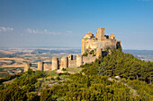 Spain, Europe, Aragon, Region, Loarre, Castle, beautiful, castle, colourful, curious, huge, landscape, mountain, Pyrenees, remote, rocks