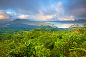 Lake Batur, Indonesia, Asia, Bali, lake, primeval forest, jungle, rain forest, nature, clouds