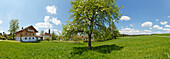 Siegertshofen near Egling, village near Bad Toelz - Wolfratshausen, Spring, Upper Bavaria, Bavaria, Germany, Europe