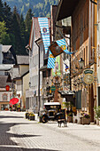 Ludwigstraße, Altstadt, Partenkirchen, Garmisch-Partenkirchen, Werdenfelser Land, Bayerische Alpen, Oberbayern, Bayern, Deutschland, Europa