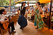 Traditional dancing, steertside cafe, La Boca, Buenos Aires, Argentina.
