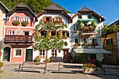 Traditional houses in the town of Hallstatt, Austria, Europe