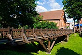 Wooden bridge Viljandi Estonia Europe