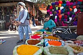Bazaar in downtown Kunduz city, Afghanistan