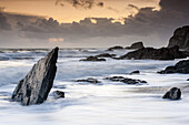 Rocky Coast at Ayrmer Cove in South Devon, South Hams, England, United Kingdom, Europe.