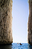 kayaking through the Calanque L'Eissadon, Bouches-du-Rhone, France