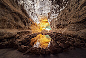 Los Verdes Cave. Lanzarote, Canary Islands, Spain, Europe.