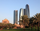 United Arab Emirates, Abu Dhabi, Etihad Towers,