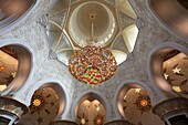 United Arab Emirates, Abu Dhabi, Sheikh Zayed bin Sultan al-Nahyan Mosque, interior,