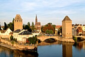 France, Alsace, Strasbourg, Petite France Quarter, Ponts Couverts,