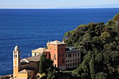 Italy, Liguria, Portofino, San Giorgio Church,