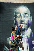 Wandmalerei in SoHo, Manhattan, New York, USA