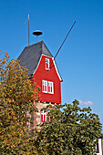 Blick auf den Turm des Jugend- und Kulturzentrum Spritzenhaus, Bad Wildungen, Nordhessen, Hessen, Deutschland, Europa