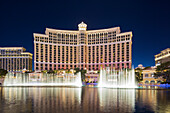 Wasserfontainen, Bellagio Hotel, Strip, South Las Vegas Boulevard, Las Vegas, Nevada, USA
