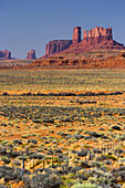Stagecoach, Brighams Tomb, Road 163, Monument Valley, Navajo Tribal Park, Utah, USA