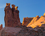 Three Gossips, Couthouse Towers, Arches National Park, Moab, Utah, USA