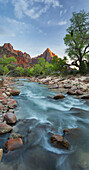 The Watchman, Virgin River, Zion National Park, Utah, USA