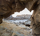 Sandstein, Salt Point State Park, Sonoma Coast, Kalifornien, USA