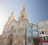 Saints Peter and Paul Church, Washington Square, Telegraph Hill, San Francisco, Kalifornien, USA