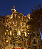 Casa Batllo, Modernisme, Jugendstil, Architekt Antonio Gaudi, UNESCO Welterbe, Passeig de Gracia, Eixample, Barcelona, Katalonien, Spanien, Europa