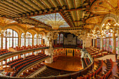 Palau de la Música Catalana, Musikpalast, Architekt Domenech i Montaner, UNESCO Welterbe, Modernismus, Jugendstil, St. Pere und La Ribera Stadtviertel, Barcelona, Katalonien, Spanien, Europa