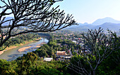 View from Phou Si Hill, Luang Prabang, Laos, Asia