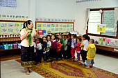 Kindergarden in the SOS childrens village near Luang Prabang, Laos, Asia