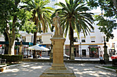 Statue und Denkmal des Stierkämpfers Pedro Romero in Ronda, Provinz Malaga, Andalusien, Spanien