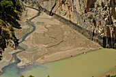 Reservoir at El Chorro, Malaga Province, Andalusia, Spain