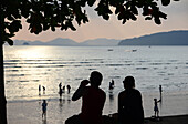 abendlicher Blick über den Ao Nang Beach, Krabi, Andaman Sea, Thailand, Asien