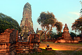 Wat Phra Ram, old Buddhist tempel in the ancient city of Ayutthaya, Thailand
