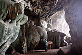 Phra That Cave in Erawan National Park near Kanchanaburi, Thailand