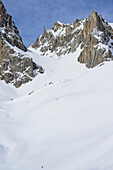 Blick auf Colle d´Enchiausa, Valle Enchiausa, Valle Maira, Cottische Alpen, Piemont, Italien