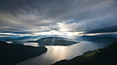 Maple Bay seen from from Mount Maxwell, Salt Spring Island, British Columbia, Canada