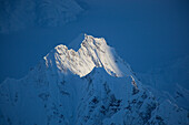 Peak in Fairweather Range in Glacier Bay National Park, Alaska