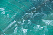 Ocean waves refracting over shallow reef, Cape Agulhas, South Africa