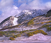 Elk Mountains with snow in autumn, Colorado