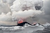 Eruption of Tolbachik Volcano, Kamchatka, Russia