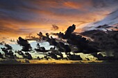 Clouds at sunset, Seychelles